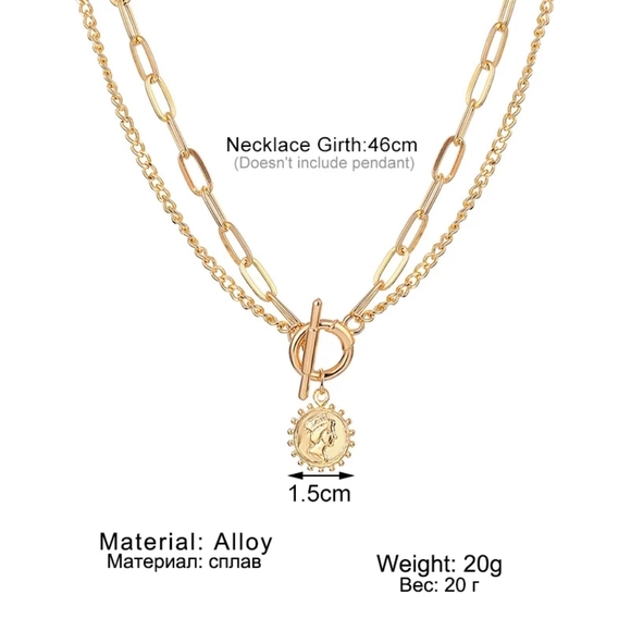 ***New Chunky Gold Chain Necklace - Picture 6 of 6